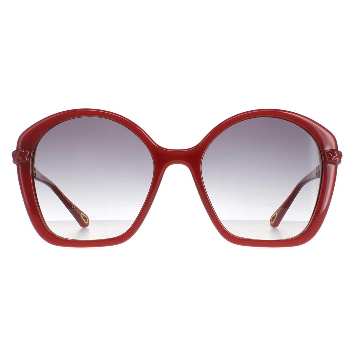 Chloe Sunglasses CH0003S 003 Dark Orange Grey Gradient main product photo