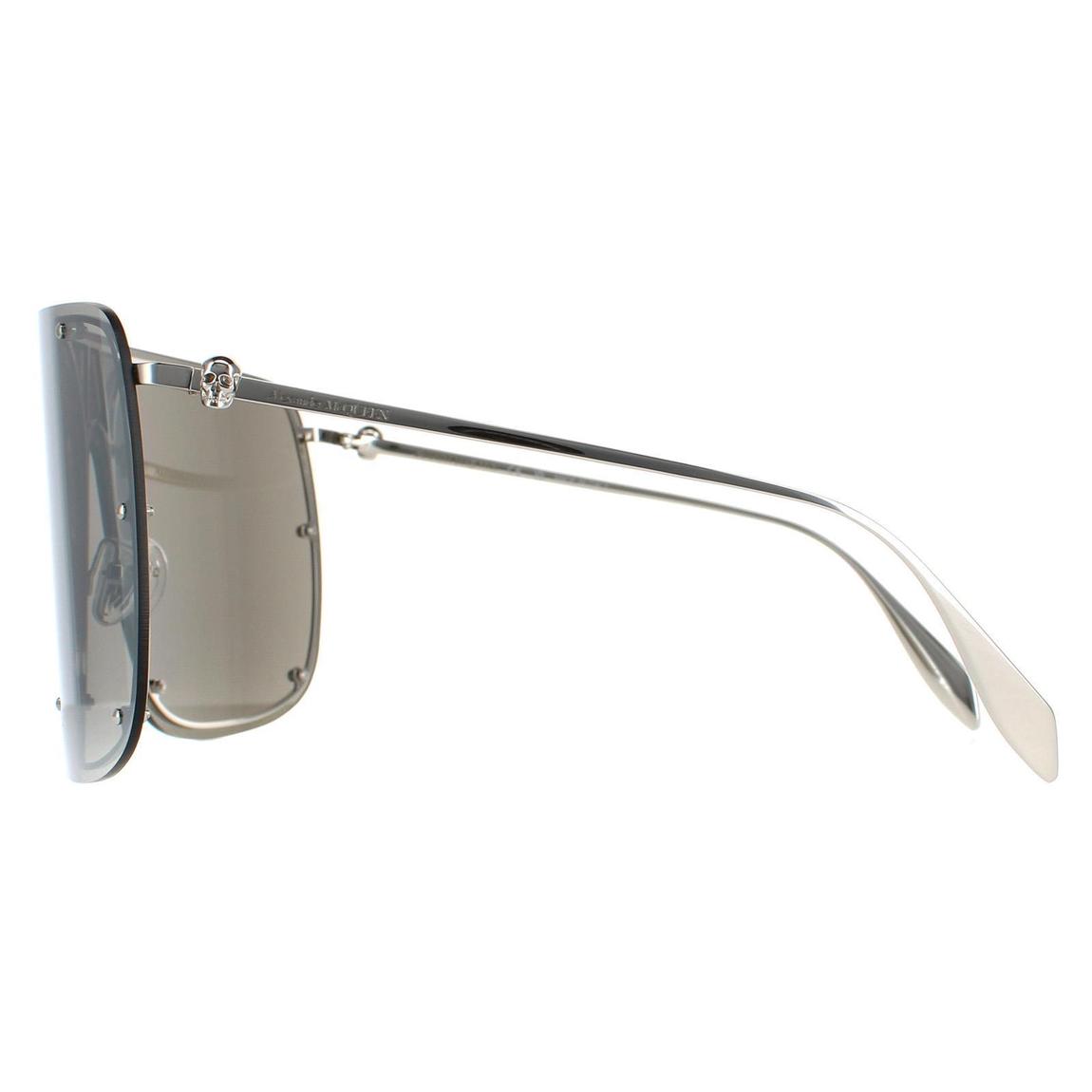 Alexander McQueen Sunglasses AM0313S 007 Silver Silver Mirror main product photo