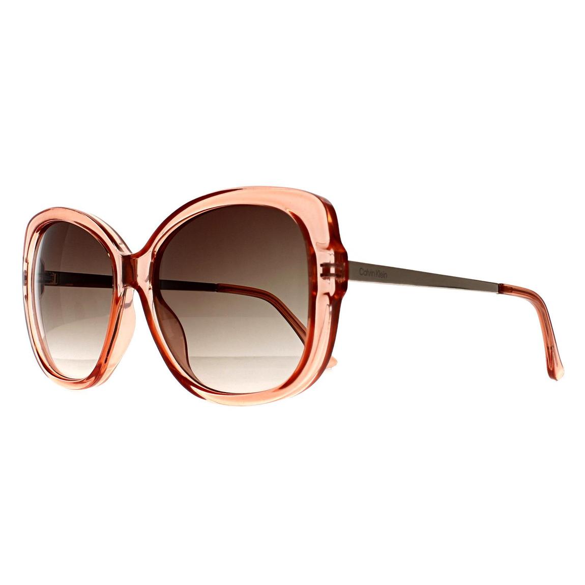 Calvin Klein Sunglasses CK22548S 674 Dusty Pink Brown Gradient main product photo
