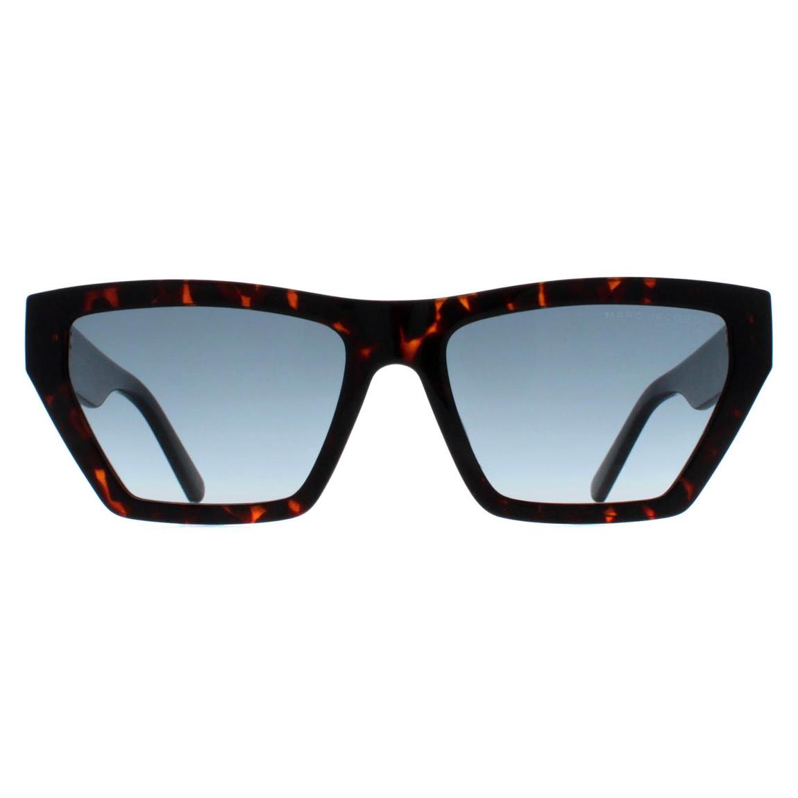 Marc Jacobs Sunglasses MARC 657/S 086 08 Shiny Dark Havana Blue Gradient main product photo