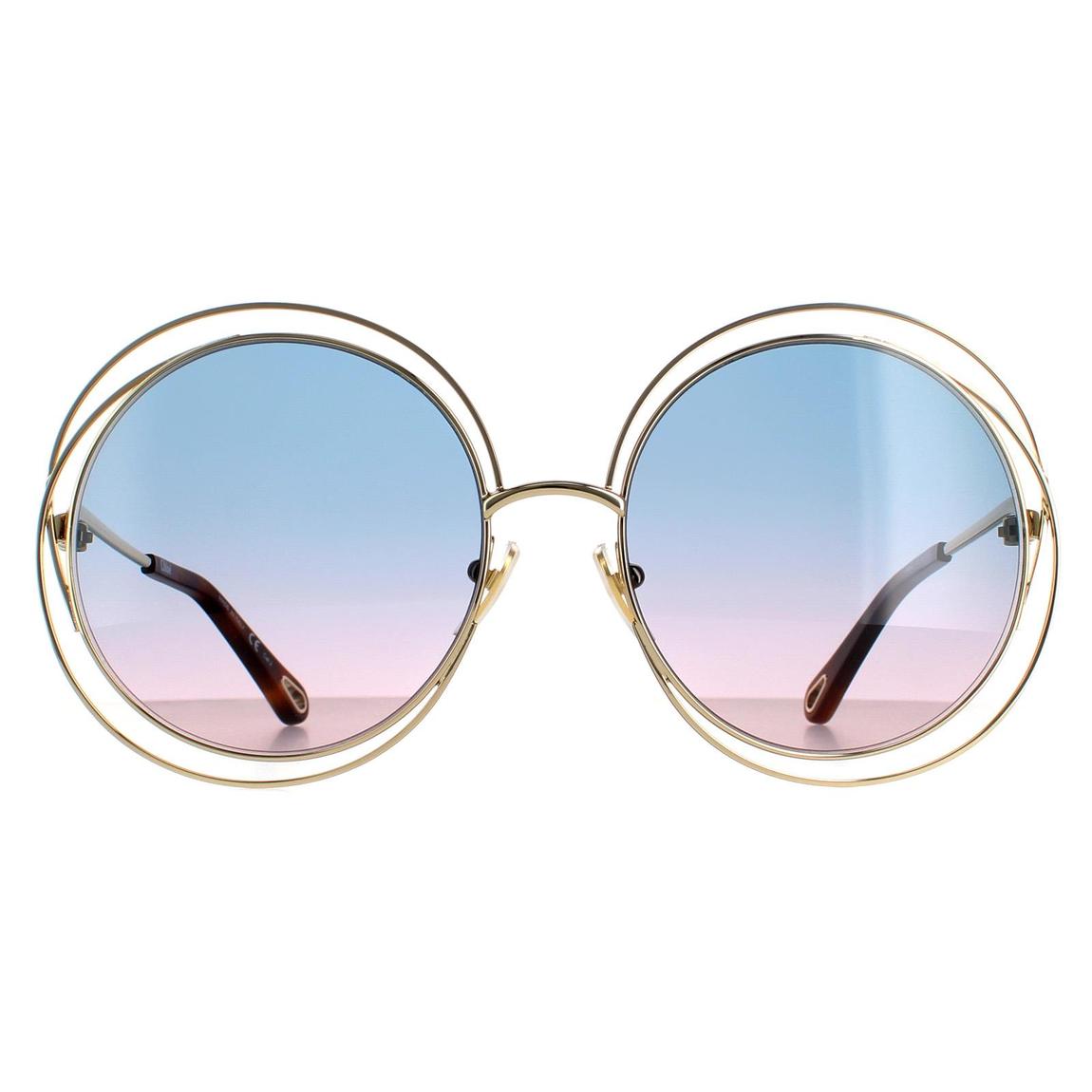 Chloe Sunglasses CH0045S 006 Gold Blue Pink Gradient main product photo