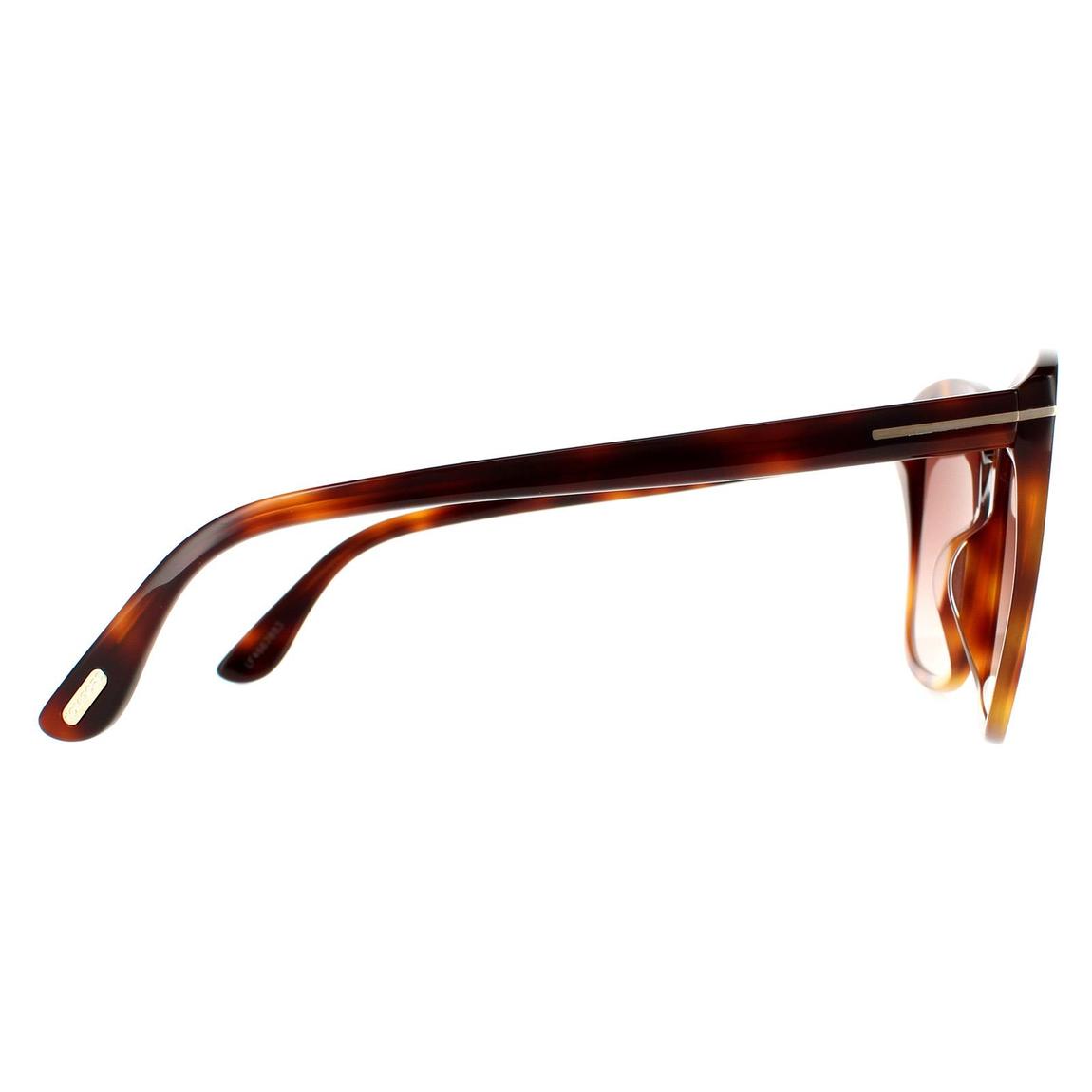 Tom Ford Sunglasses Faye FT0788 53F Blonde Havana Brown Gradient main product photo