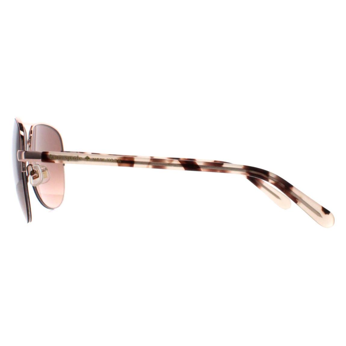 Kate Spade Sunglasses Bethann AU2 G4 Rose Gold Brown Gradient Mirror main product photo