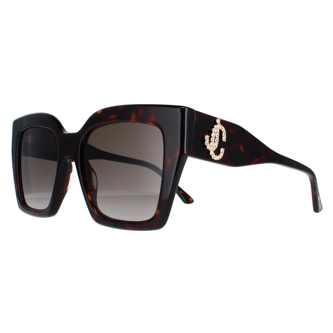 Jimmy Choo Sunglasses Eleni/G/S 086/HA Dark Havana Brown Gradient main product photo