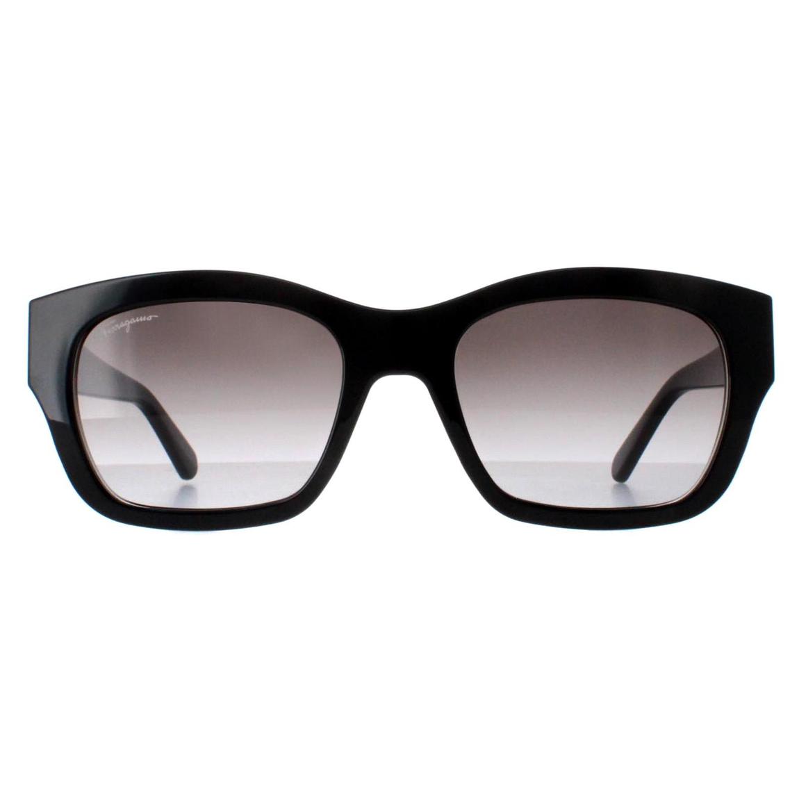 Salvatore Ferragamo Sunglasses SF1012S 001 Black Grey Gradient main product photo