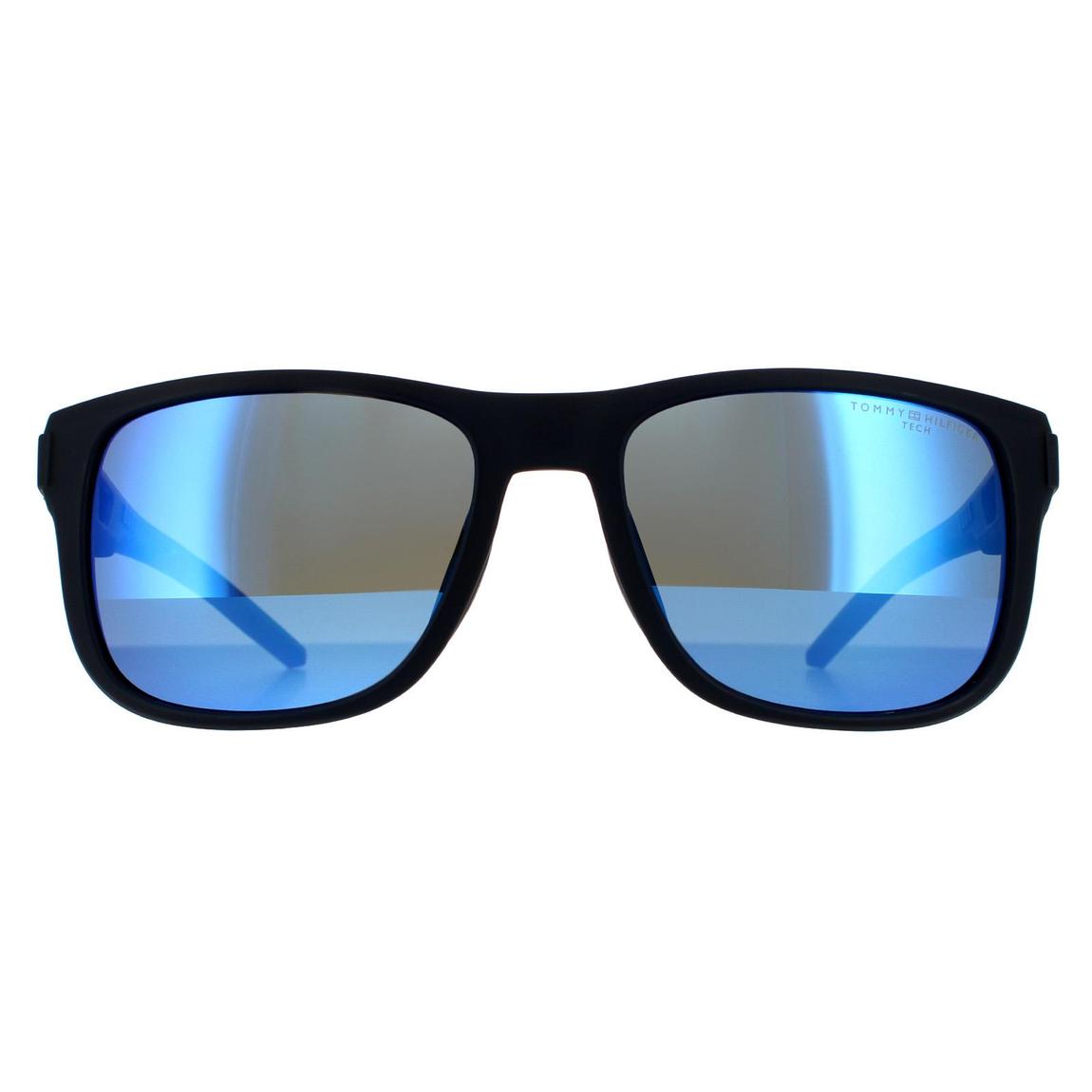 Tommy Hilfiger Sunglasses TH 1913/S FLL ZS Matte Blue Blue Mirror main product photo