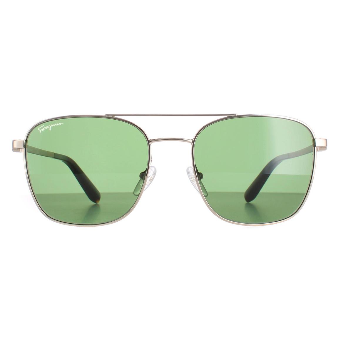 Salvatore Ferragamo Sunglasses SF158S 717 Golld Green main product photo