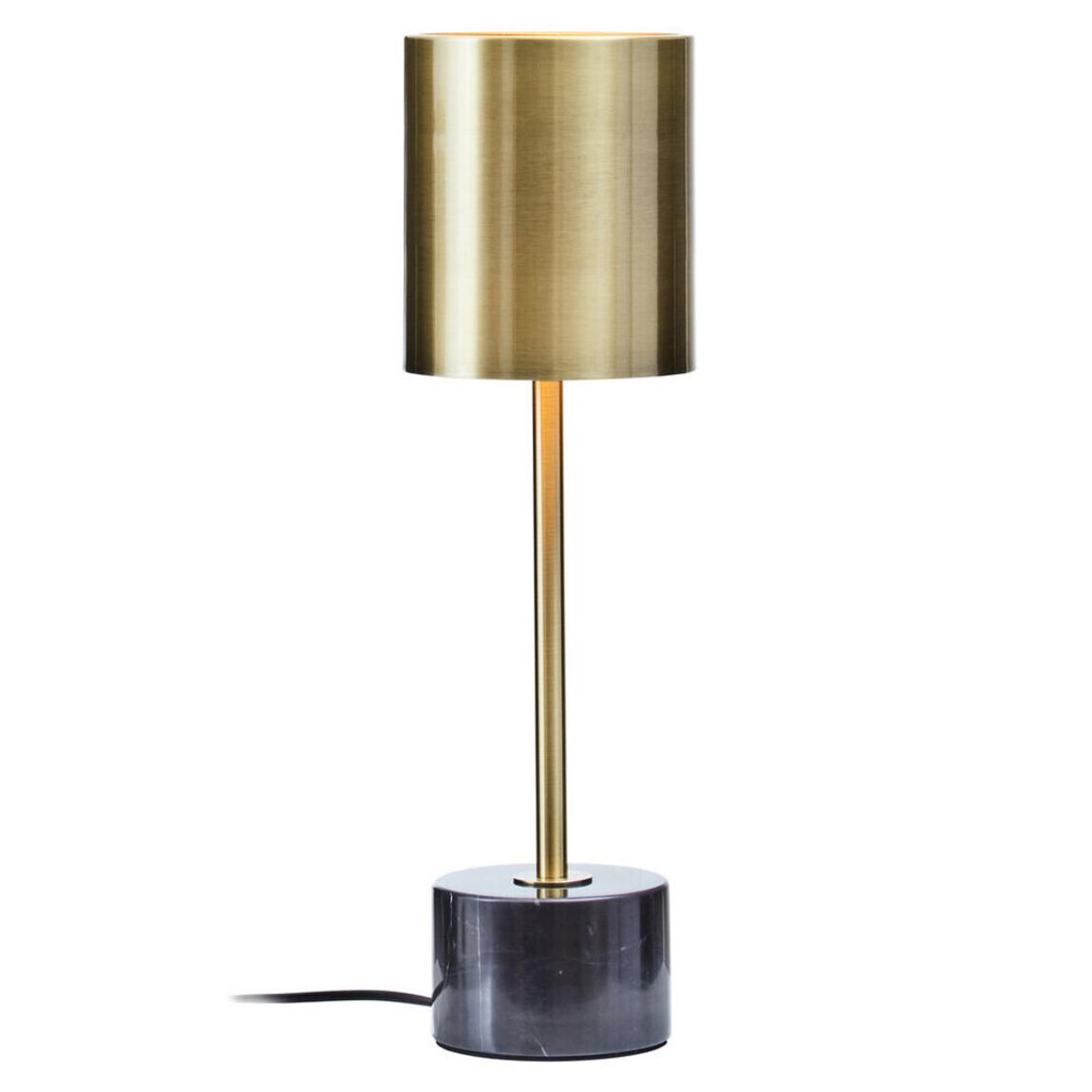 Palais Brushed Brass Table Lamp with Black Marble Base main product photo