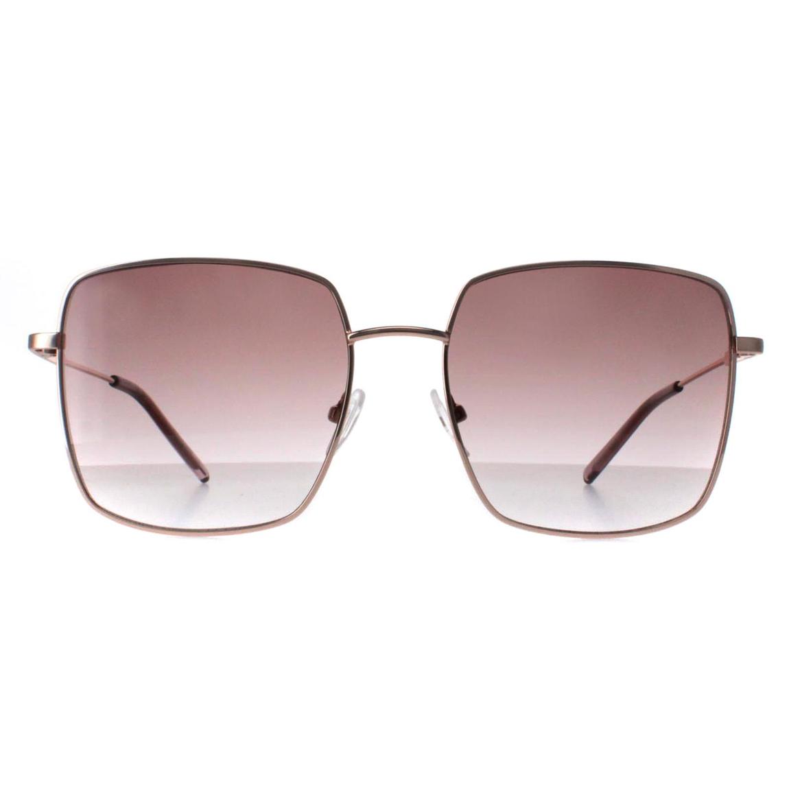 Calvin Klein Sunglasses CK22121S 770 Rose Gold Pink Brown Gradient main product photo