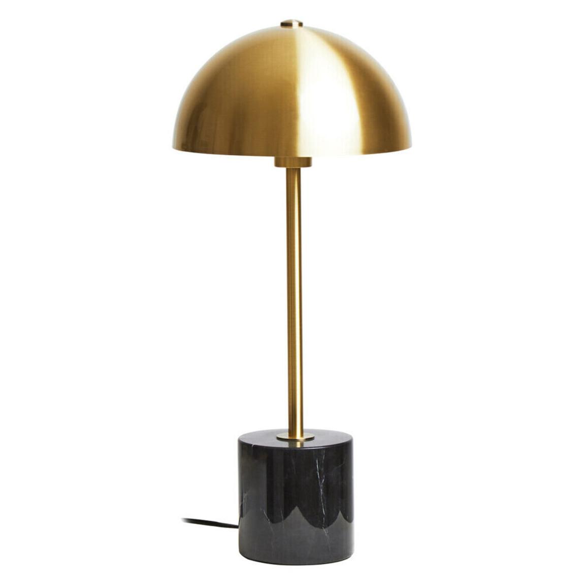 Murdoch Brushed Brass Table Lamp with Black Marble Base main product photo