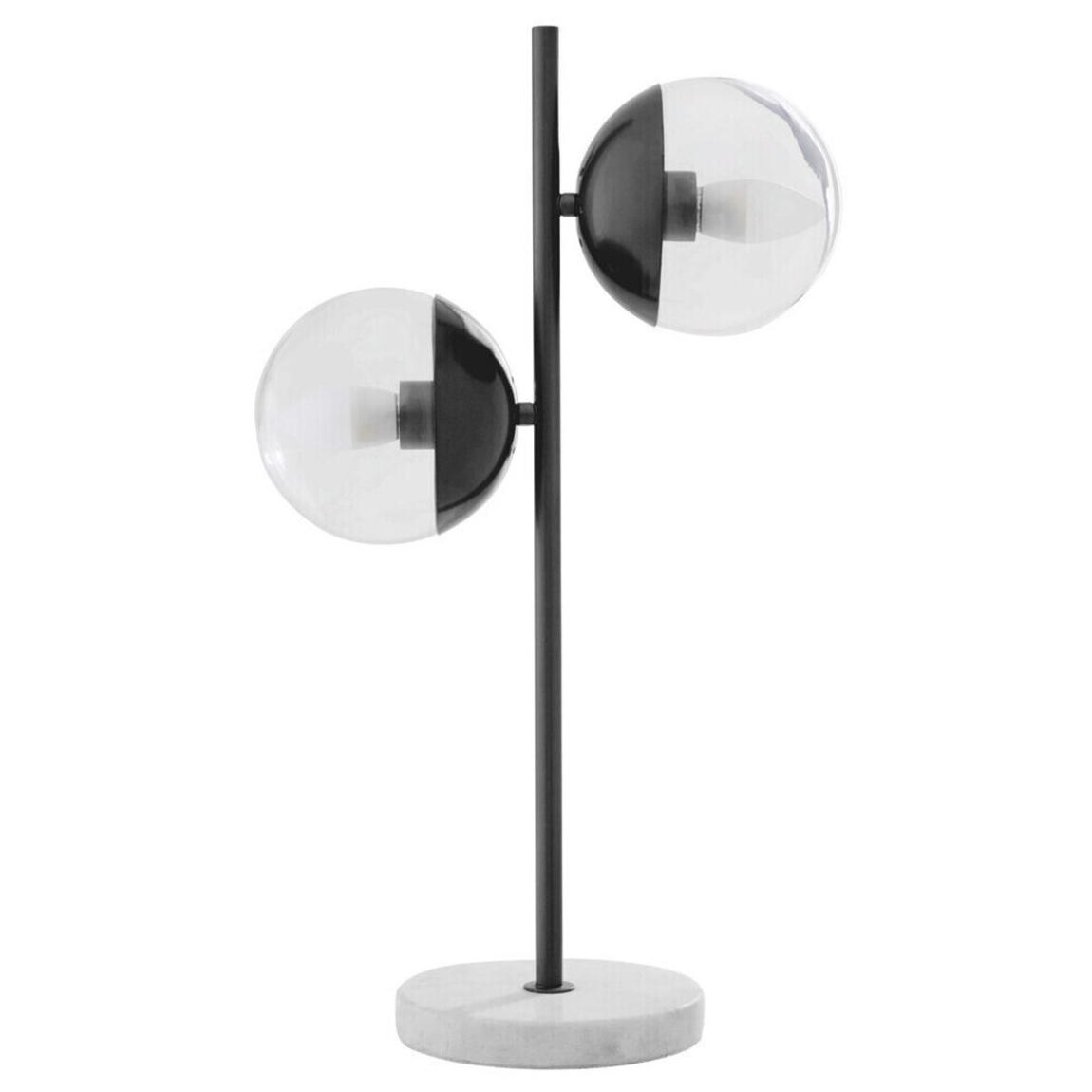 Revive Black Finish Metal 2 Light Table Lamp main product photo