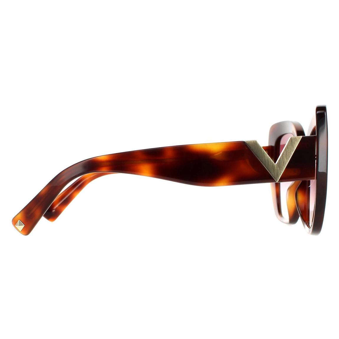 Valentino Sunglasses VA4057 50118H Light Havana Purple Gradient main product photo