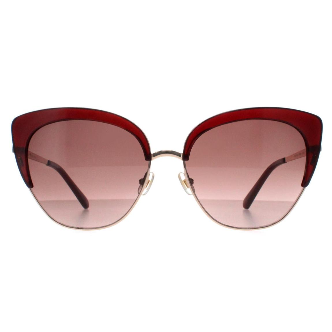 Kate Spade Sunglasses Abinaya YEP HA Gold Burgundy Gradient main product photo