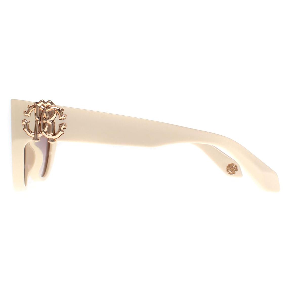 Roberto Cavalli Sunglasses SRC017M 09X7 Shiny Beige Brown Gradient main product photo