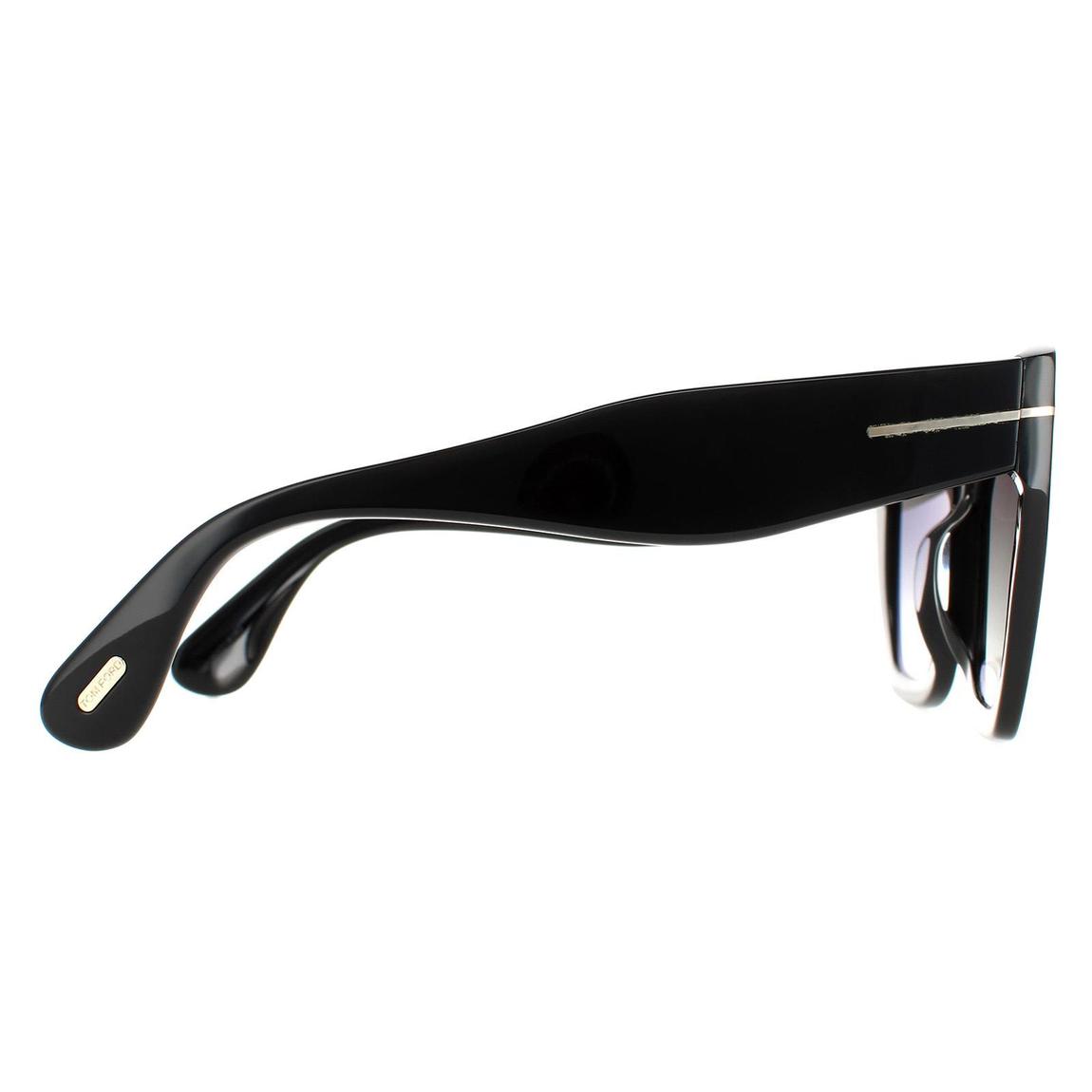 Tom Ford Sunglasses FT0939 Phoebe 01B Shiny Black Smoke Gradient main product photo