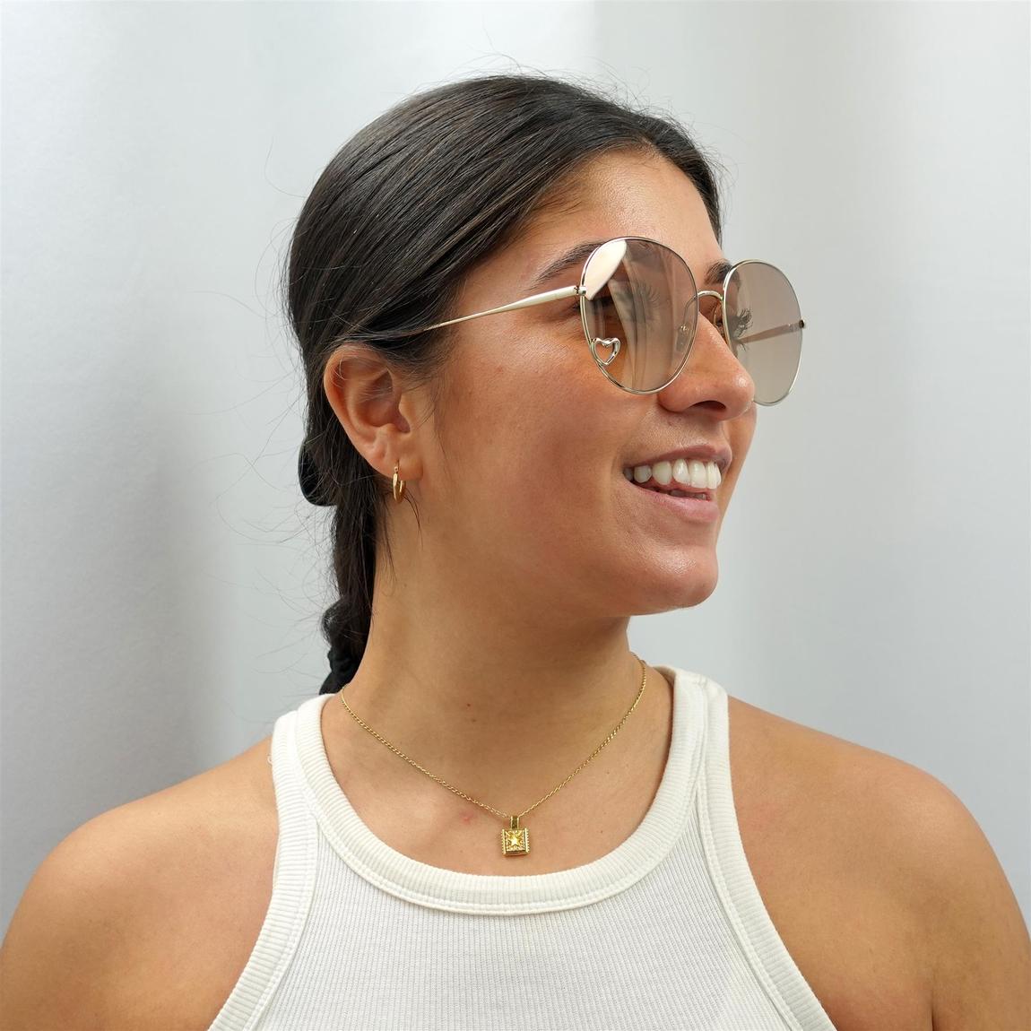 Chloe Sunglasses CH0027S 006 Gold Brown Light Gold Mirror main product photo