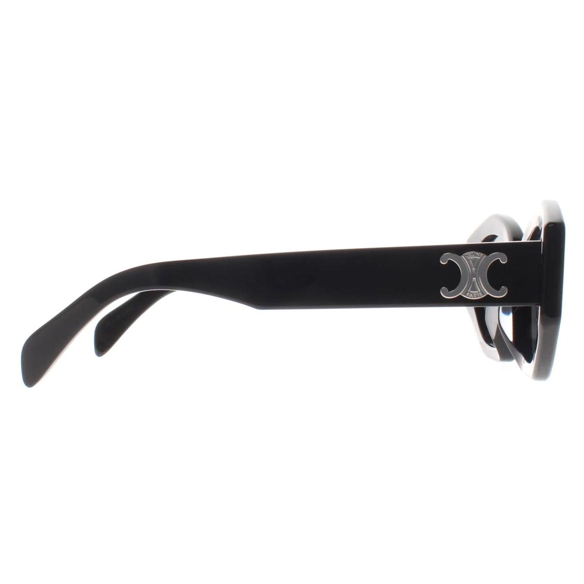 Celine Sunglasses Triomphe CL40238U 01A Shiny Black Smoke Grey main product photo