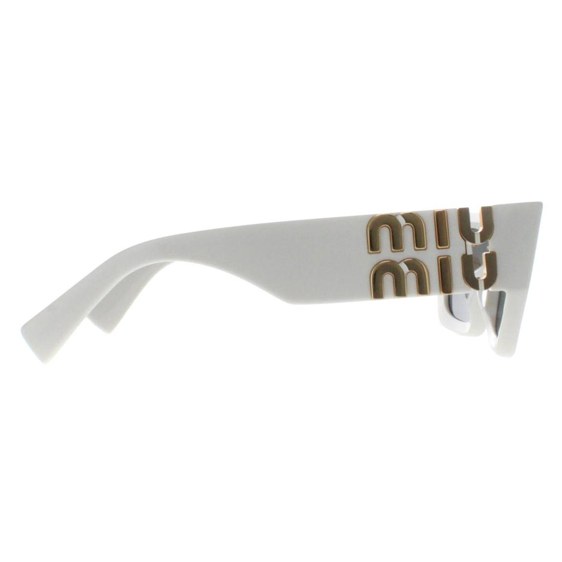 Miu Miu Sunglasses MU09WS 1425S0 White Dark Grey main product photo