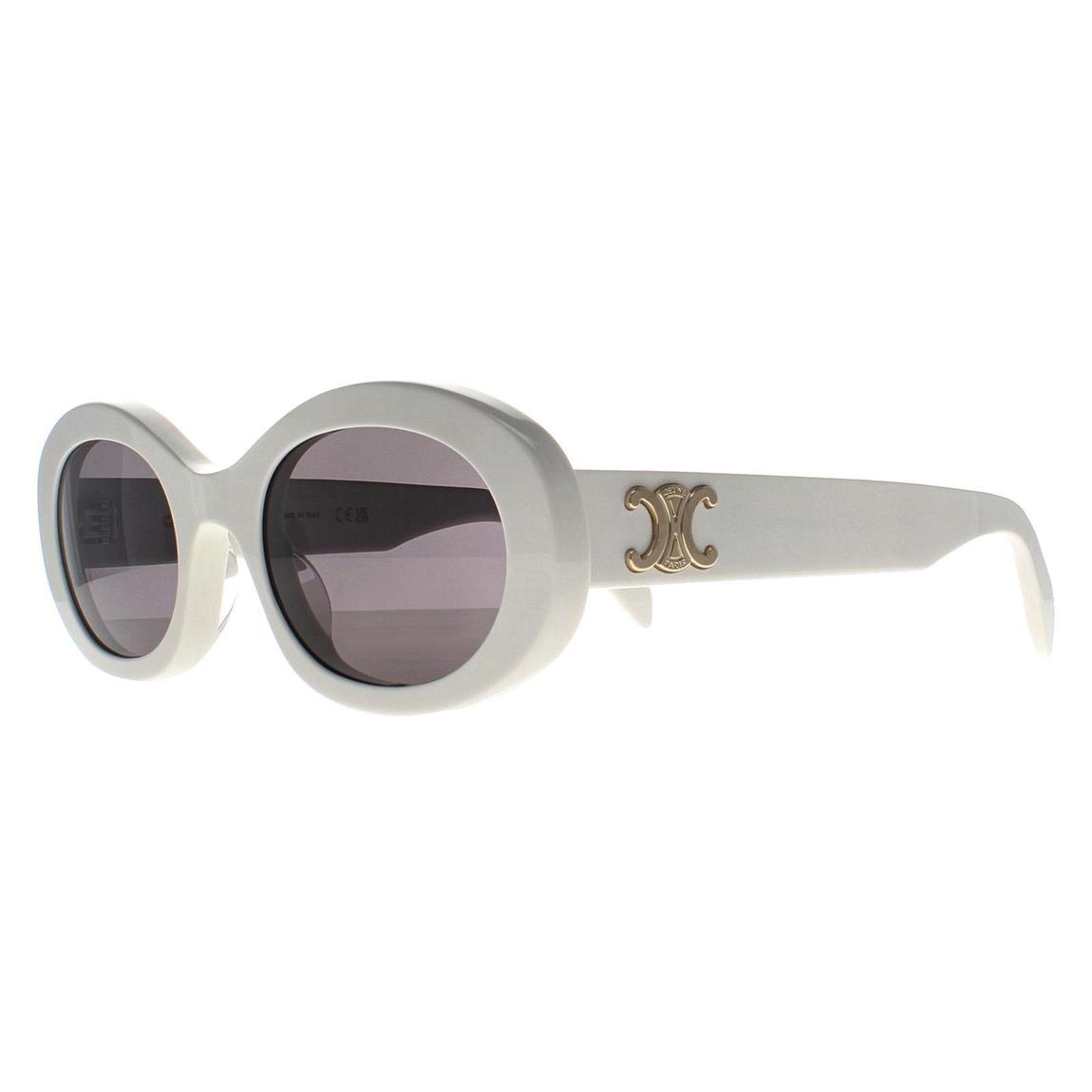 Celine Celine Sunglasses Triomphe CL40194U 25A Ivory Smoke Grey