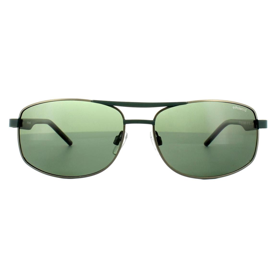 Polaroid Sunglasses PLD 2040/S VXT RC Green Silver Havana Green Polarized main product photo