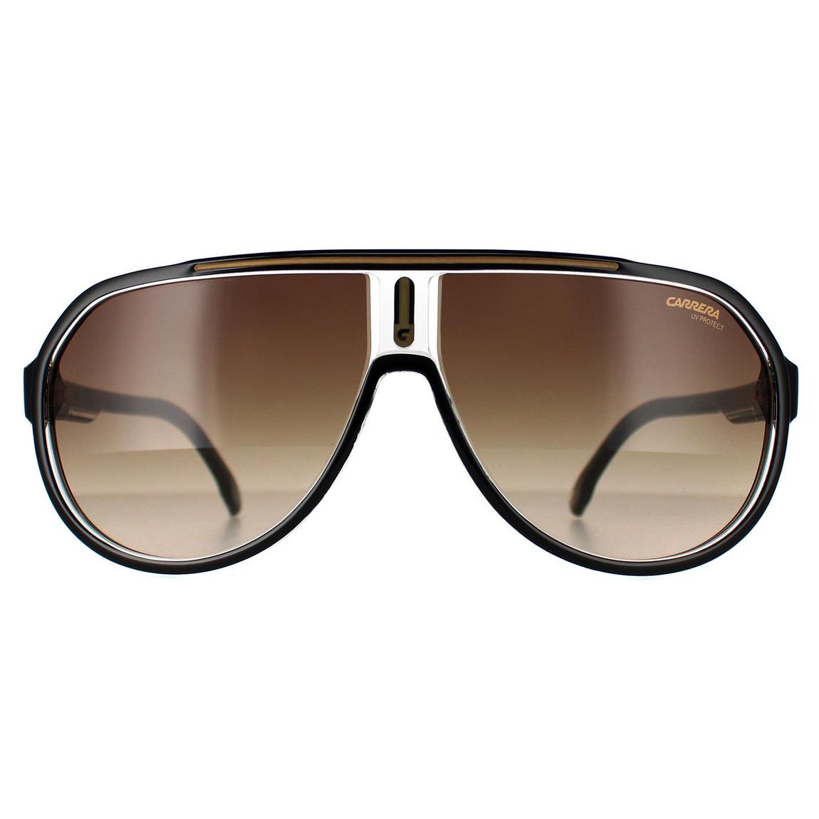 Carrera Sunglasses 1057/S 2M2 HA Black Gold Brown Gradient main product photo