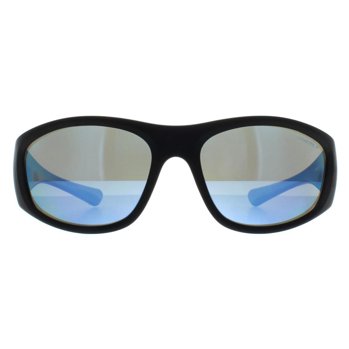 Arnette Sunglasses AN4331 Ilum 292322 Matte Black Blue Mirror Polarized main product photo
