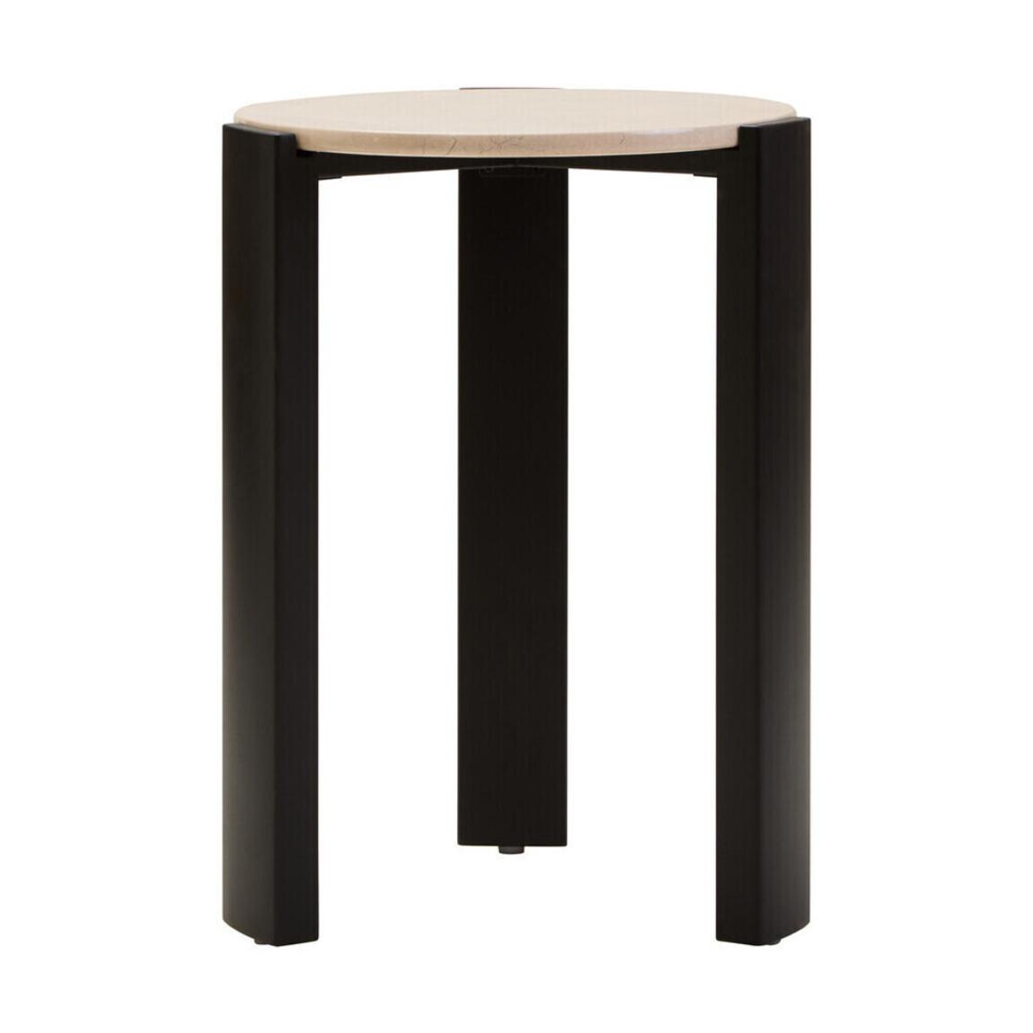 Palermo Cream Marble Top Round Side Table main product photo