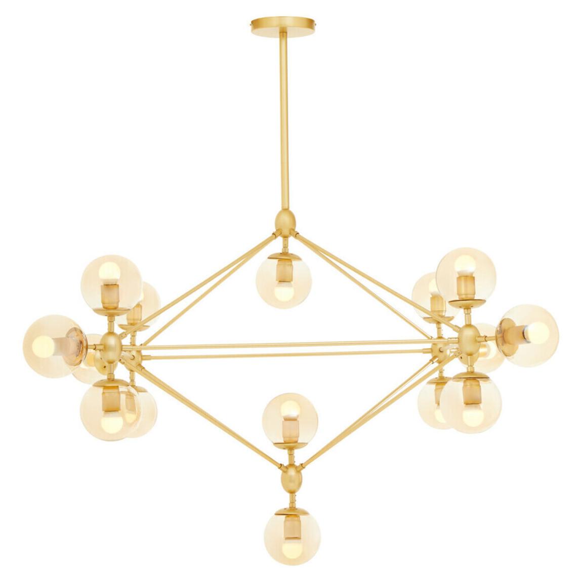 Abira Fifteen Arm Gold Finish Pendant Light main product photo