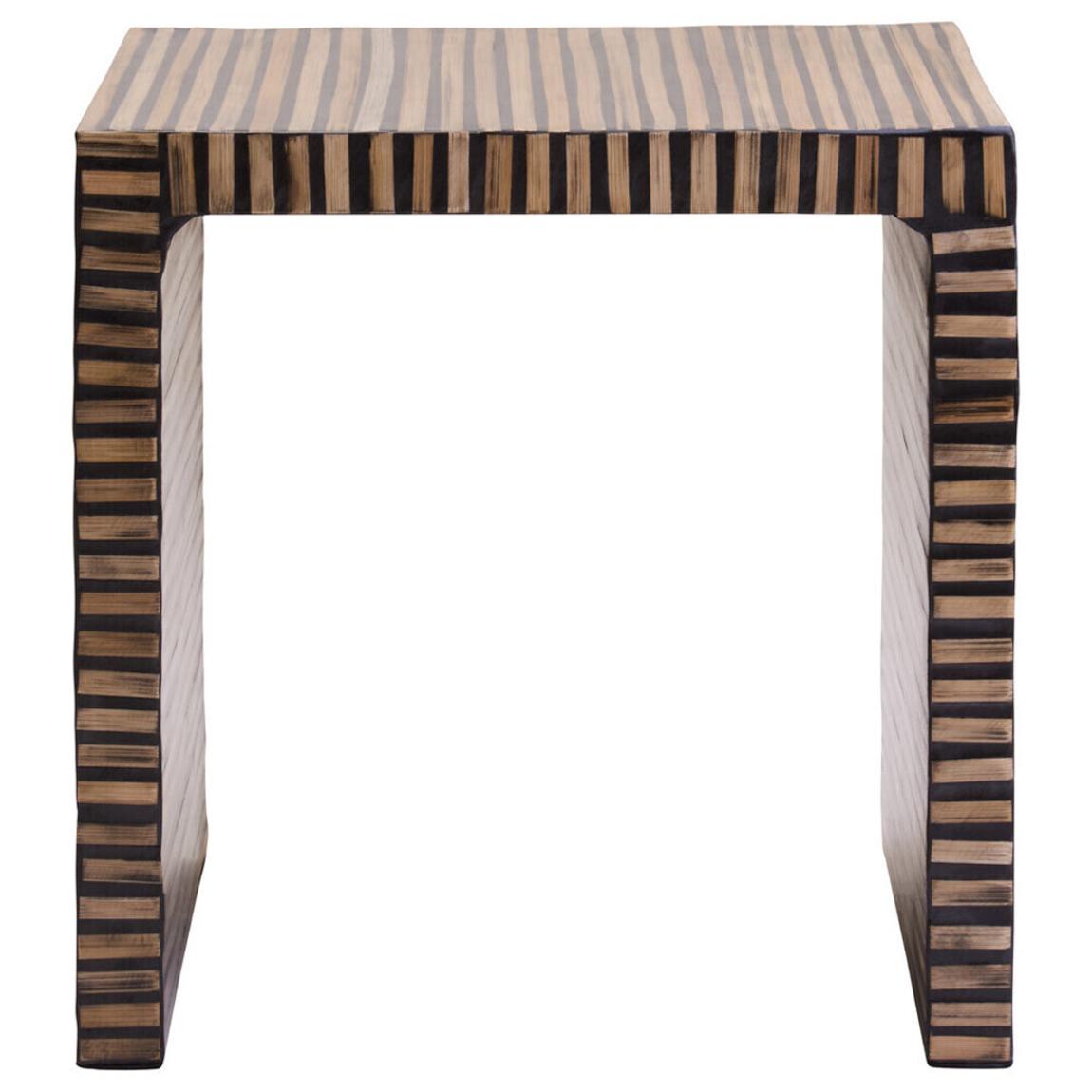 Bambusa Bamboo Inlay Side Table main product photo
