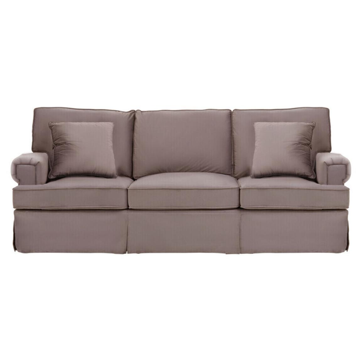 Ralph Three Seat Mink Velvet Sofa main product photo