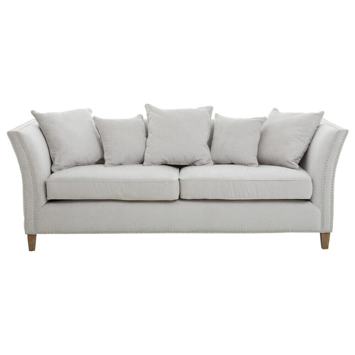 Sutton Three Seat Grey Fabric Sofa main product photo