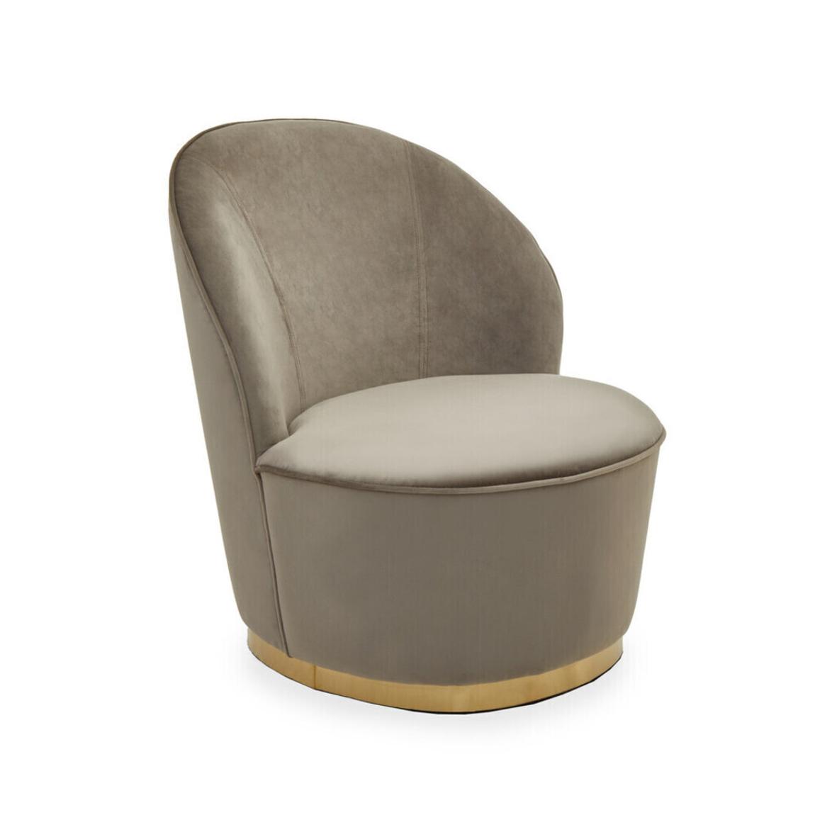 Kids Tamra Mink Velvet Gold Base Chair main product photo