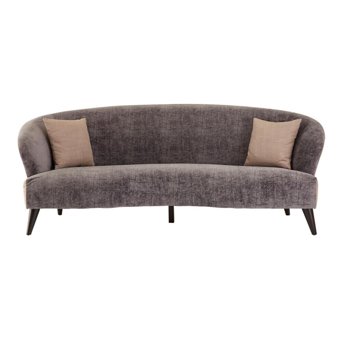 Reine 3 Seat Grey Velvet Sofa main product photo