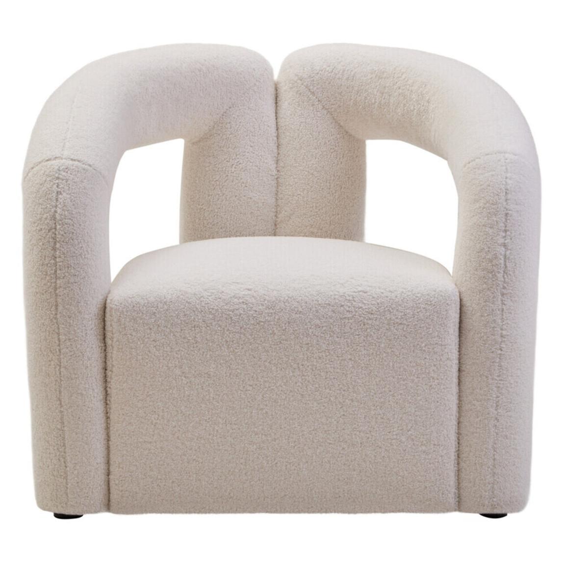 Davina Ivory Boucle Statement Chair main product photo