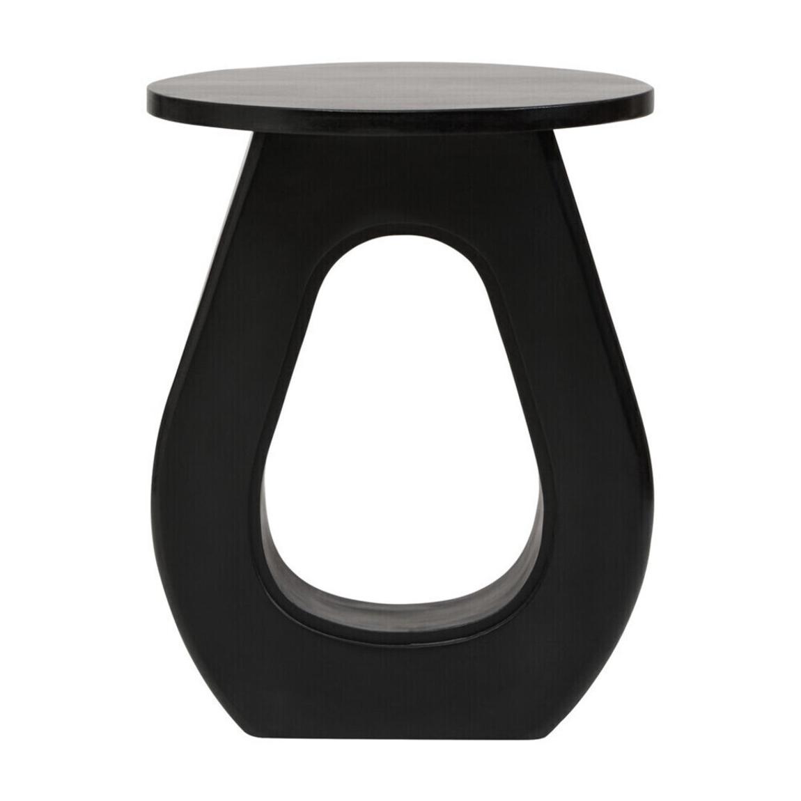 Walsa Black Finish Mango Wood Accent Table main product photo