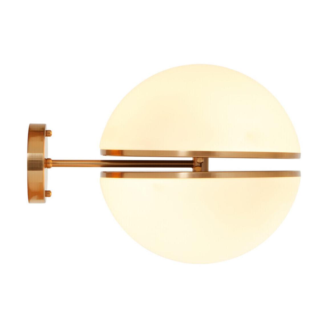 Abira Brushed Brass Ball Wall Light main product photo