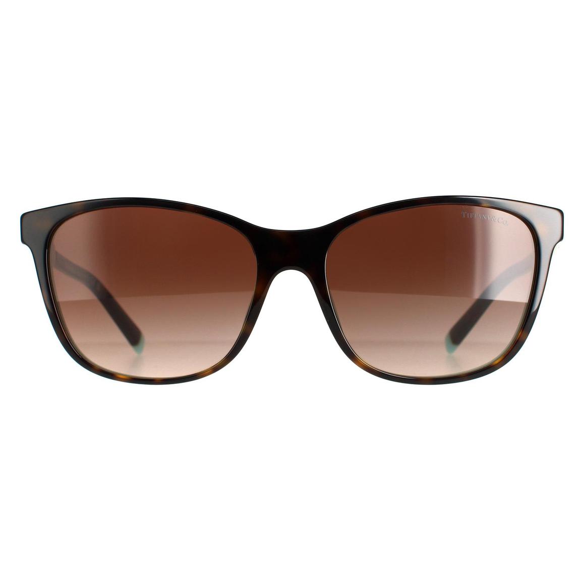 Tiffany Sunglasses TF4174B 81343B Havana On Tiffany Blue Brown Gradient main product photo