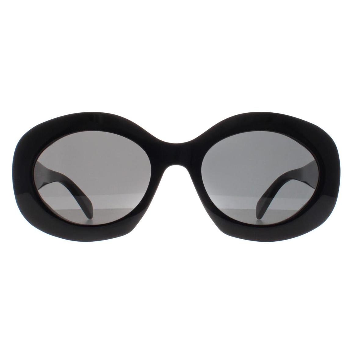 Celine Sunglasses Triomphe CL40292U 01A Shiny Black Smoke Grey main product photo