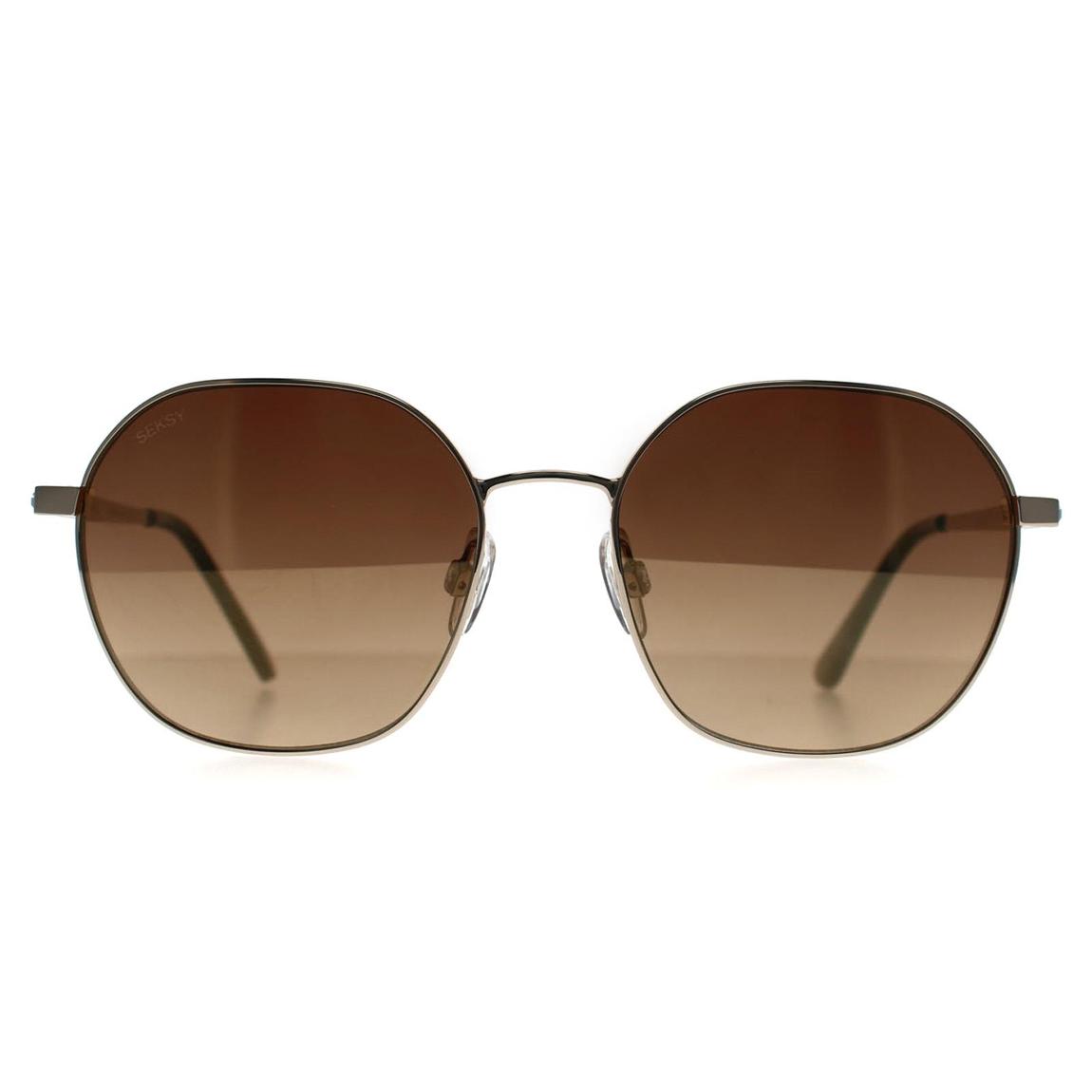 Seksy Sunglasses N1901 A Gold Brown Mirror main product photo