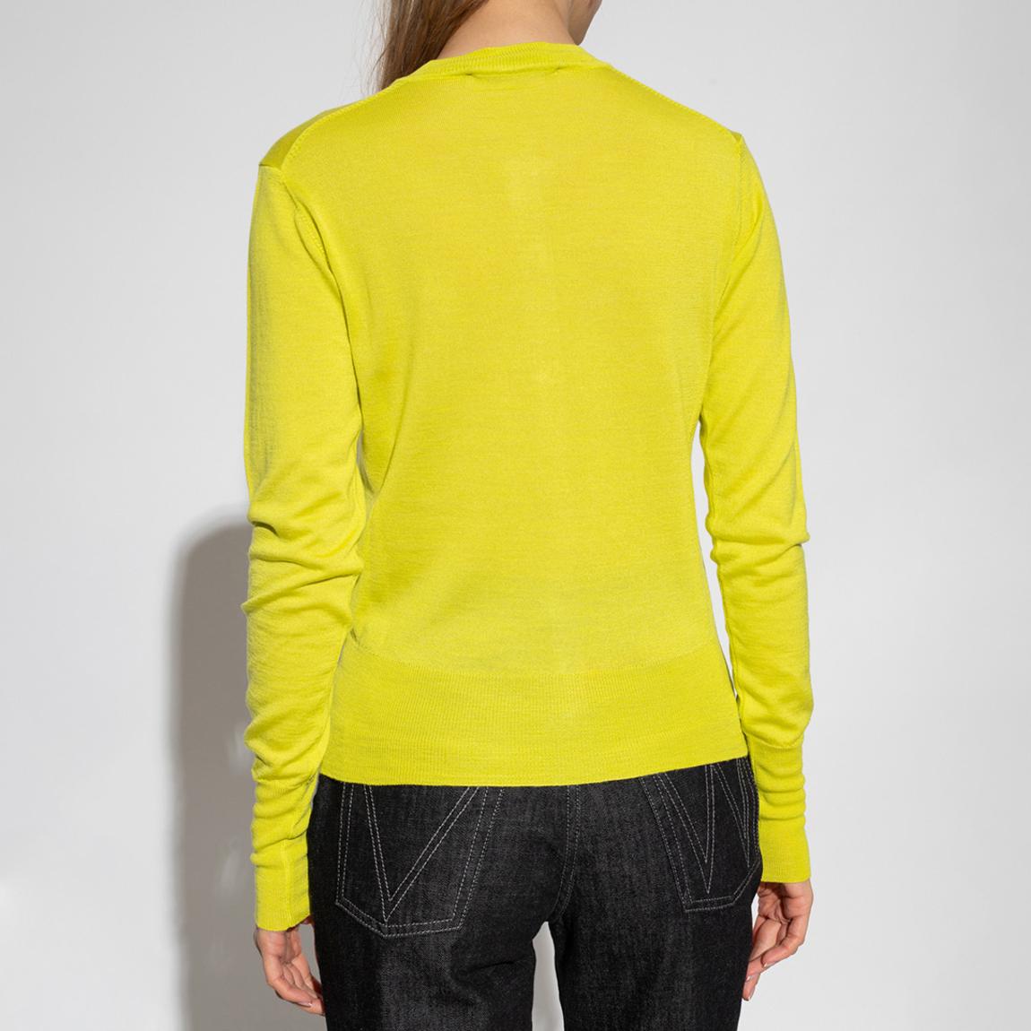 Vivienne Westwood Neon Yellow Bea WoolSilk Cardigan - BrandAlley
