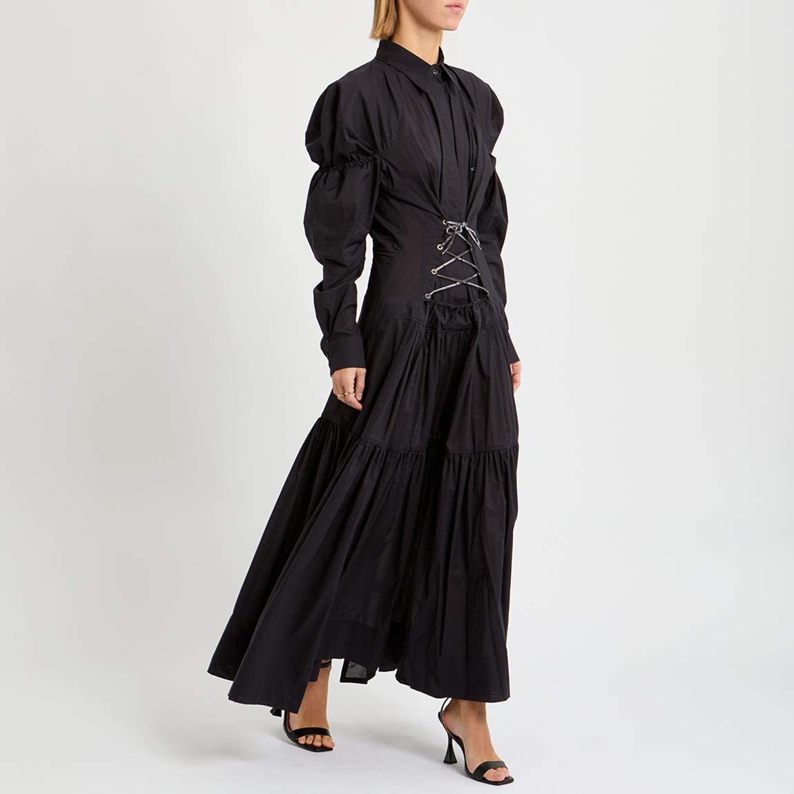 white christmas dresses The Kate Dress in Black Windsor Brocade 2 / Black Windsor Brocade main image 0