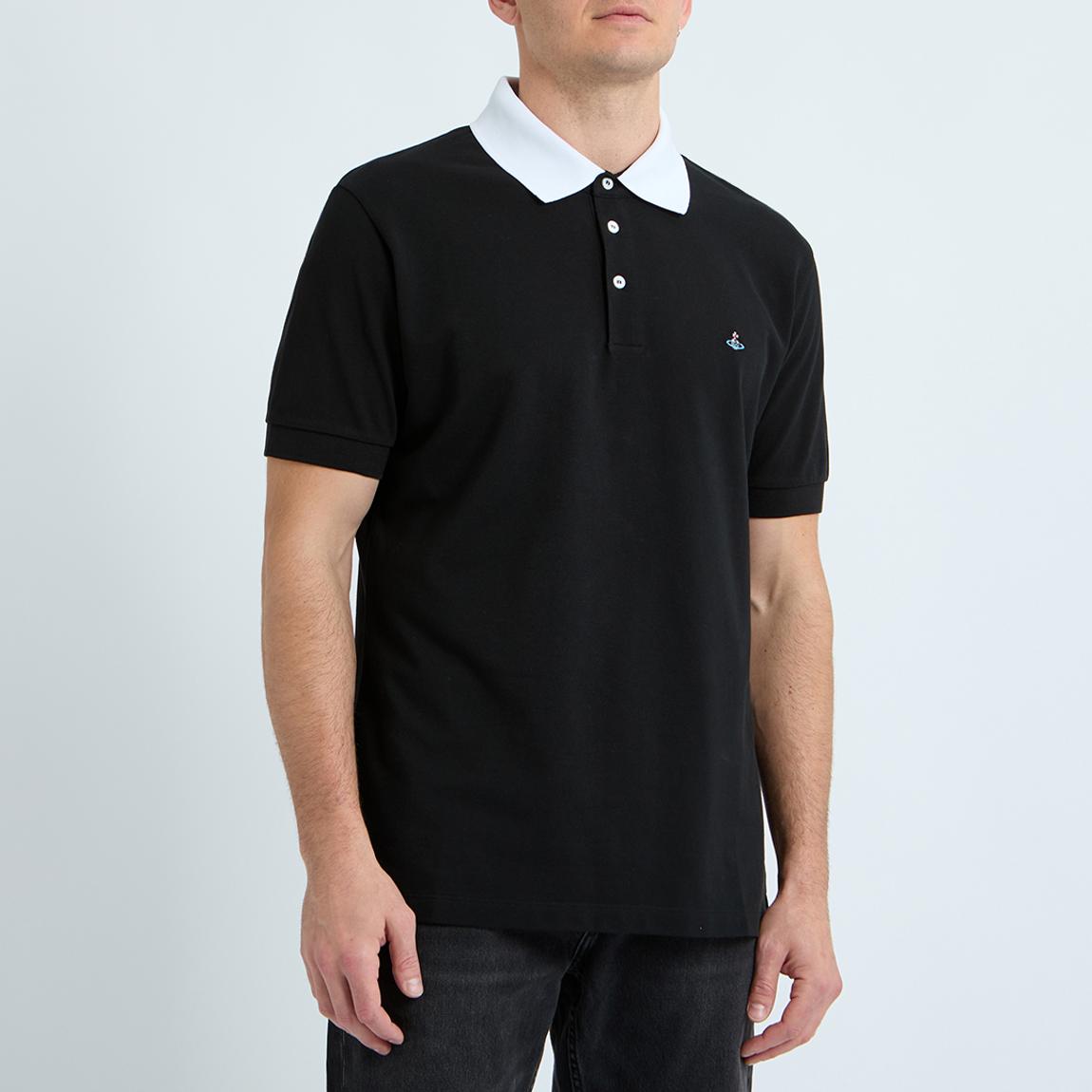 Vivienne Westwood Black Classic Slim Polo Shirt - BrandAlley
