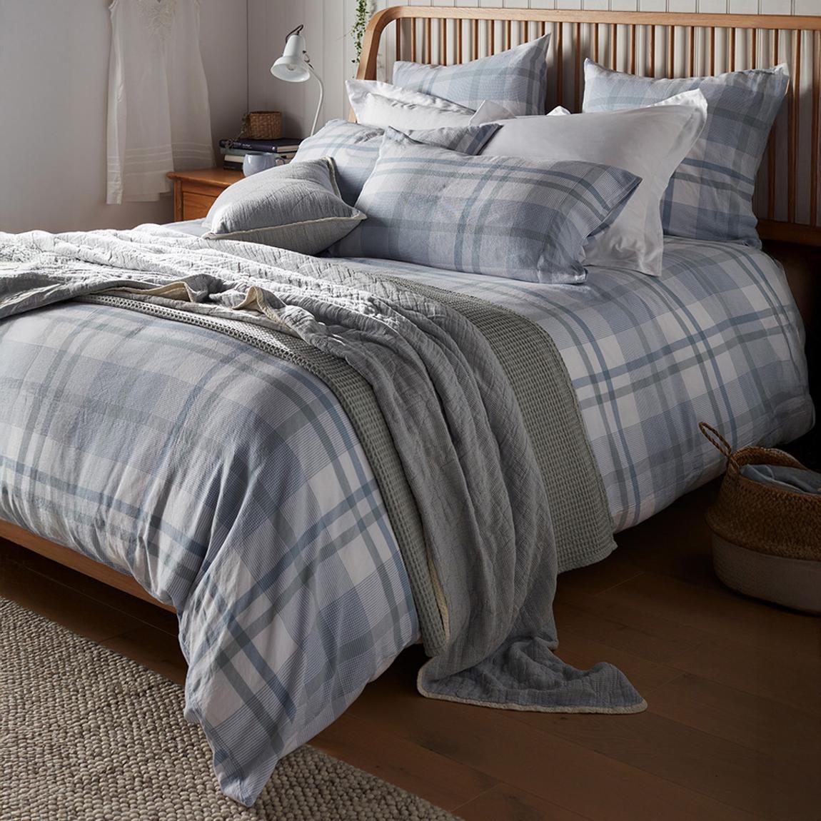 Lauren Check 100% Cotton Duvet Cover, King main product photo