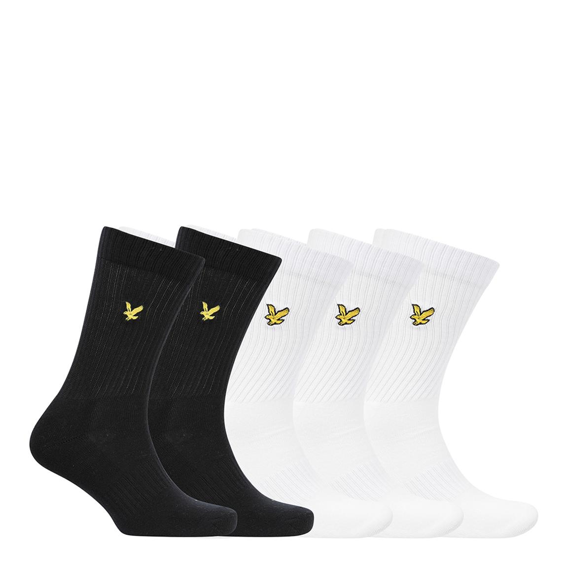 Camdyn Bright White/Black/Bright White/Black/Bright White Socks main product photo