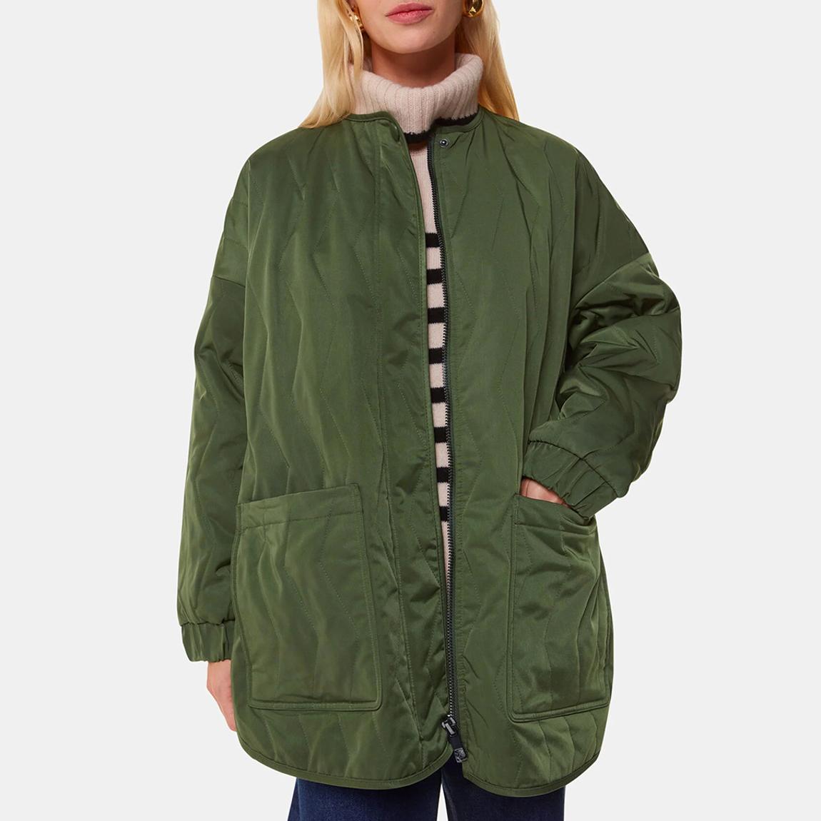 Khaki Esther Quilted Coat  main product photo