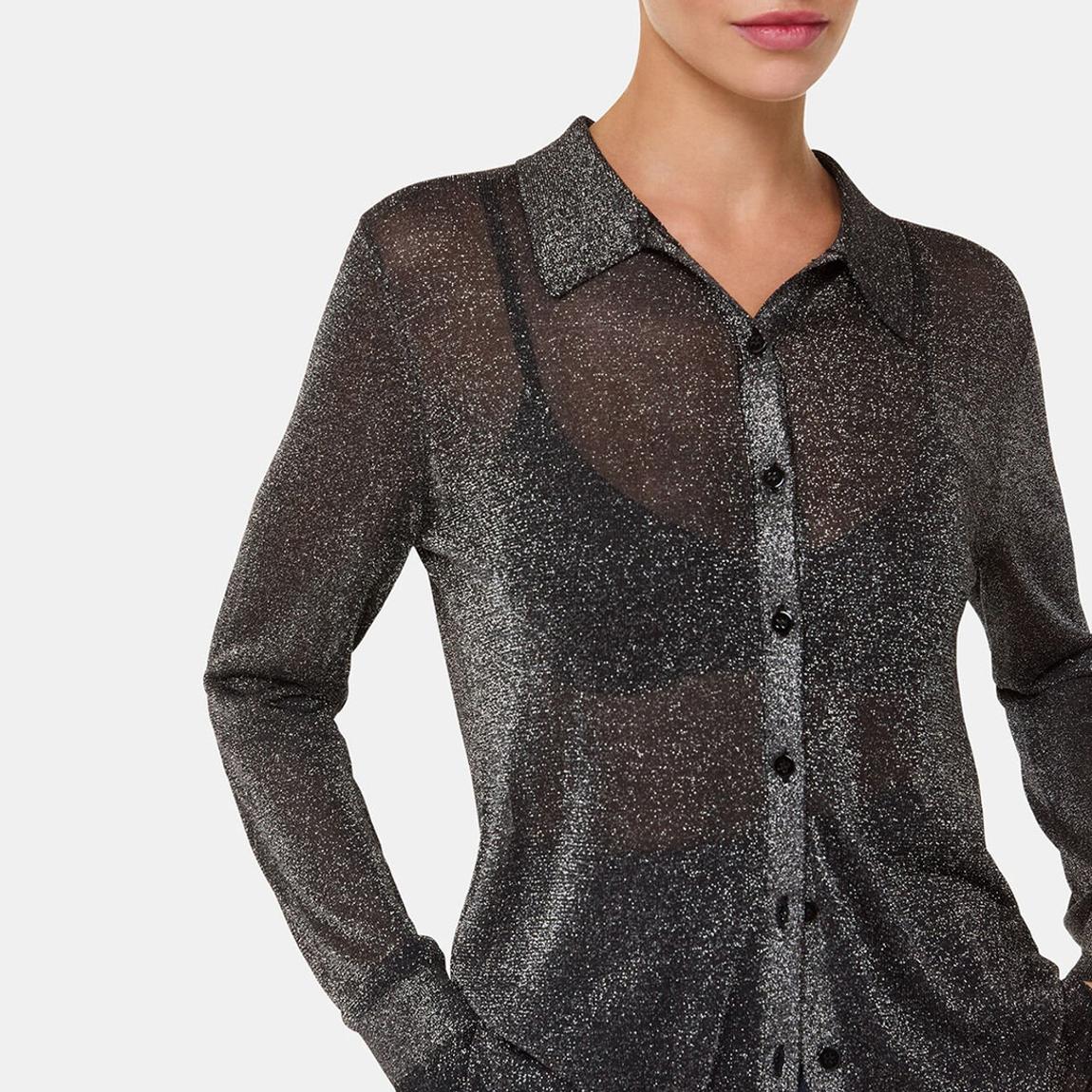 Black Sparkle Knit Shirt  main product photo