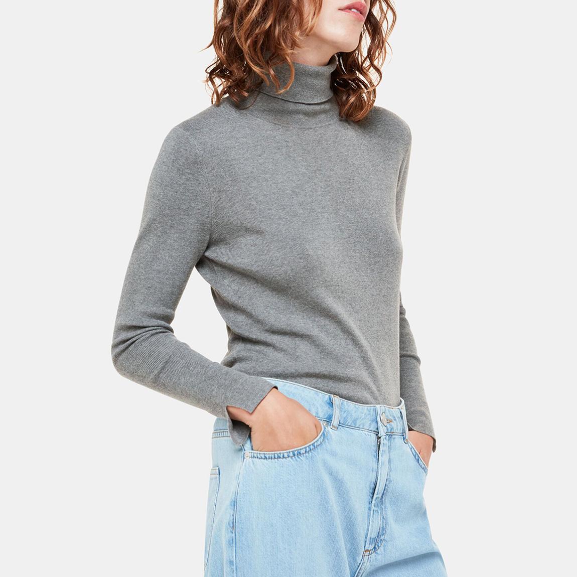 Grey Maja Knitted Polo Neck Top main product photo