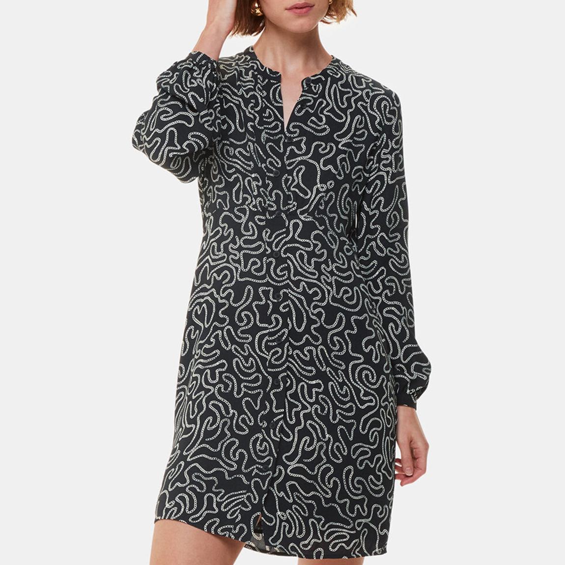 Black Chain Print Flippy Dress main product photo