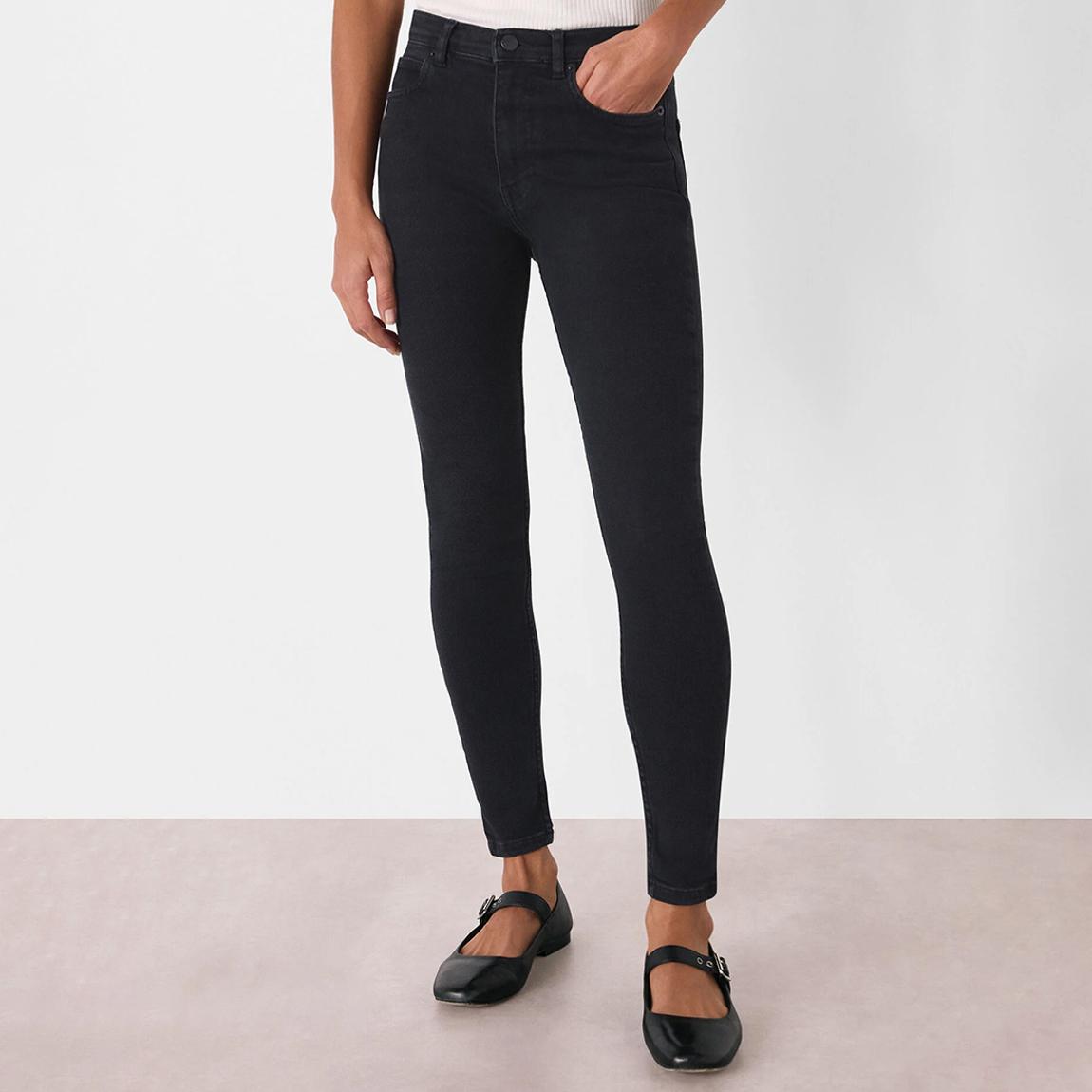 Black Stretch Sculpted Stretch Skinny Jeans main product photo
