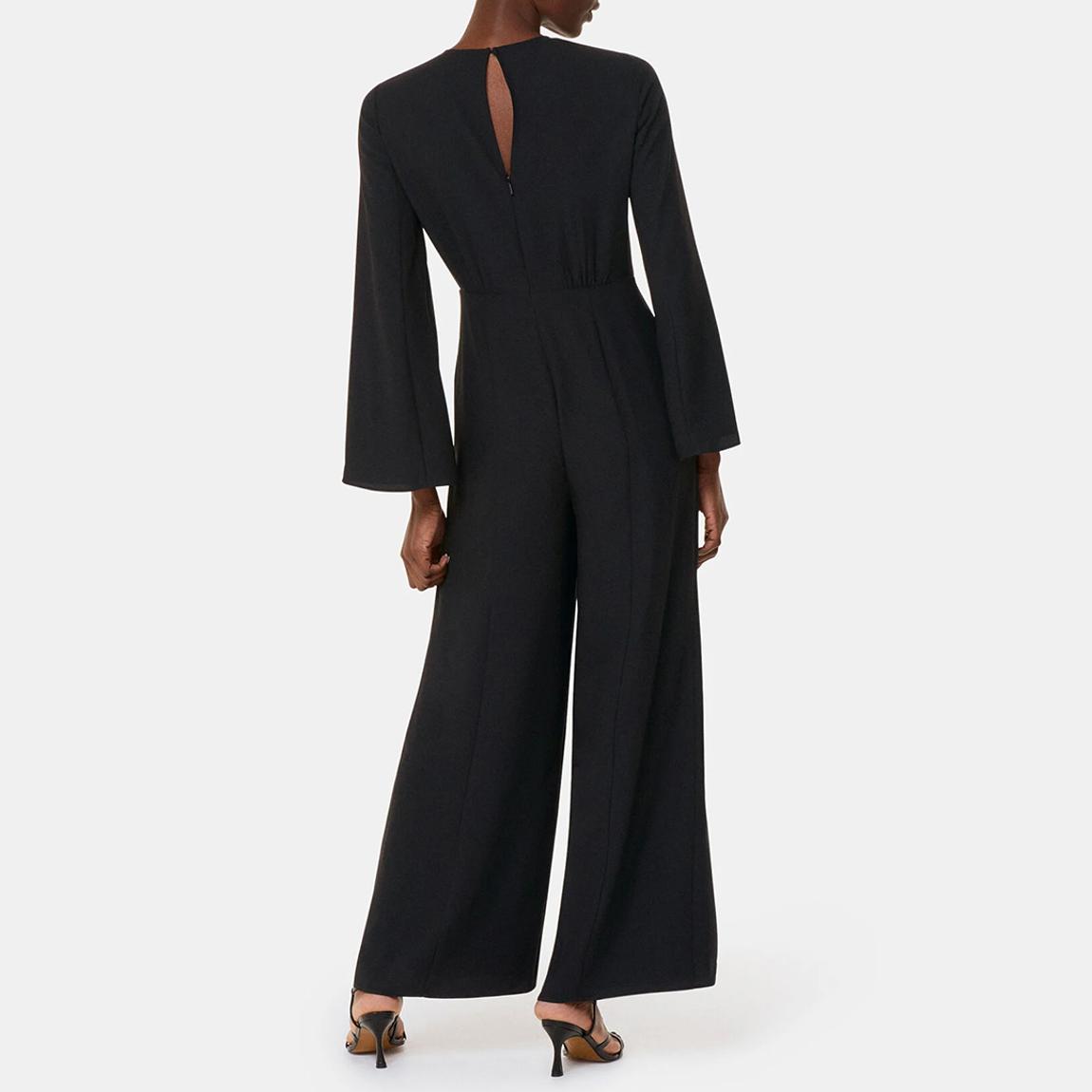 Black Bonnie Gathered Jumpsuit  main product photo